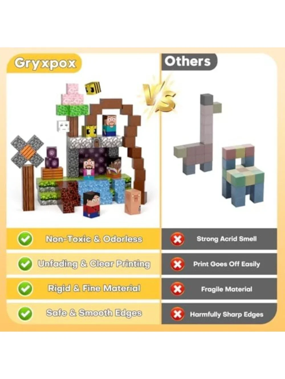 100pcs Magnetic Building Blocks Set | STEM Sensory Toy for Kids Ages 3
